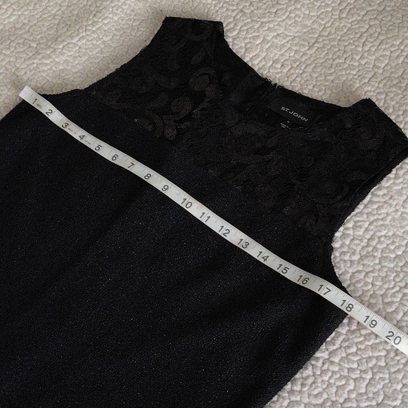 St John Dress Size 10 Black - Picture 5 of 16